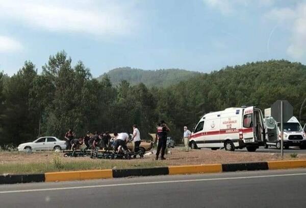 Muğlada trafik kazası iki kişi hayatını kaybetti bir kişi yaralı